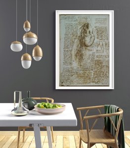 Vintage poster art Da Vinci Anatomy