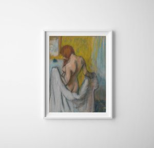Canvas poster Woman With A Towel Edgar Degas
