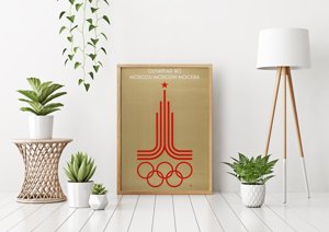 Canvas poster Poster For The Moscow Olympic Games