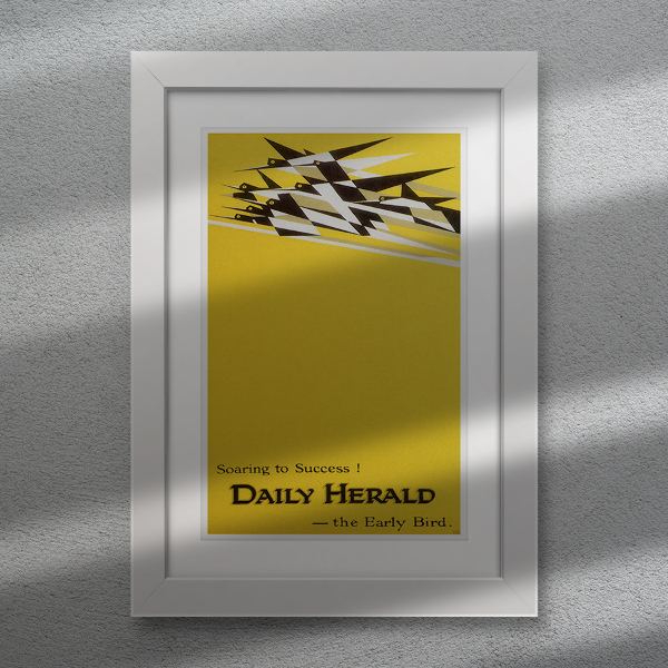 Canvas poster Soaring to Success Daily Herald the Early Bird advertising