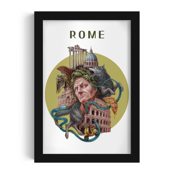 Photo black frame Rome