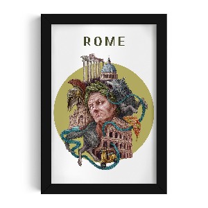 Photo black frame Rome