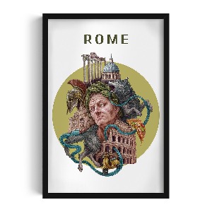 Photo black frame Rome