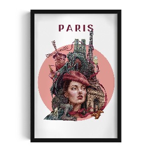 Photo black frame Paris