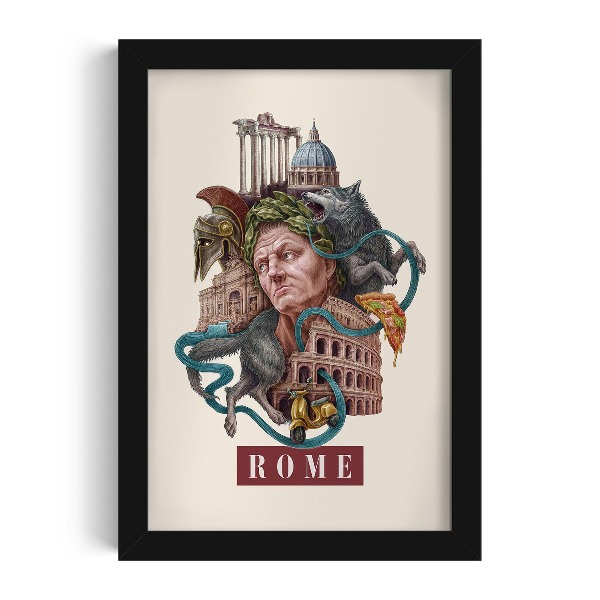 Photo black frame Rome Vintage