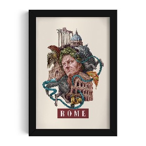 Photo black frame Rome Vintage