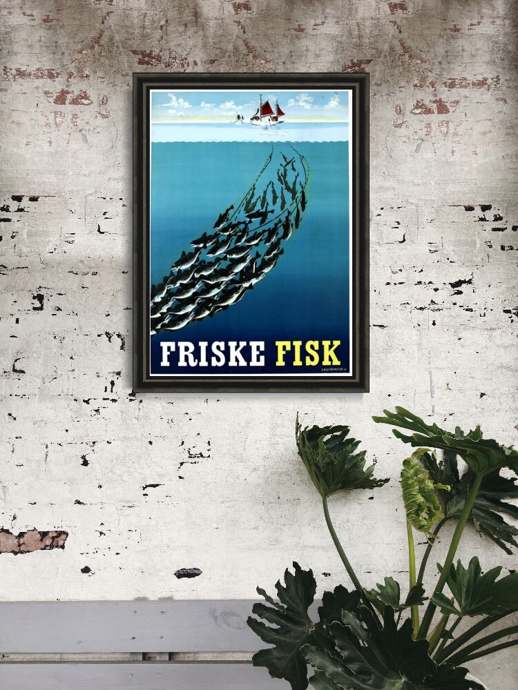 Vintage poster Friske Fisk