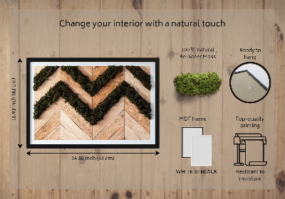 Moss wall art Jodel boards