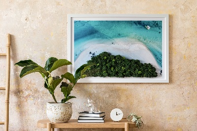 Living moss wall art Azure beach