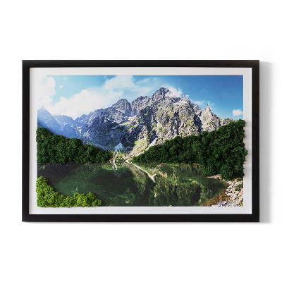 Living moss wall art Tatra Mountains - Morskie Oko