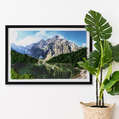 Living moss wall art Tatra Mountains - Morskie Oko