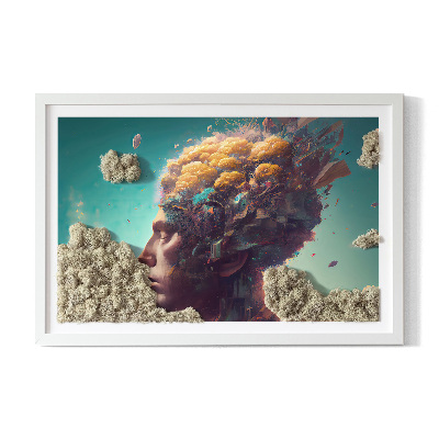 Moss picture A man with a head in the clouds