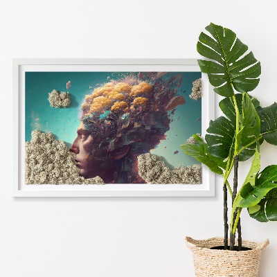 Moss picture A man with a head in the clouds