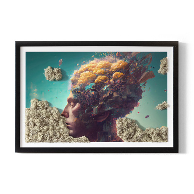 Moss picture A man with a head in the clouds