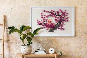 Framed moss wall art Cherry tree