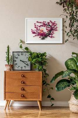 Framed moss wall art Cherry tree