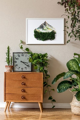 Living moss wall art The top of the mountain over the forest