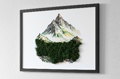 Living moss wall art The top of the mountain over the forest
