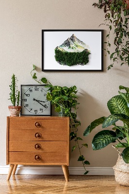 Living moss wall art The top of the mountain over the forest