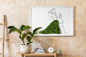 Moss wall art Dancing couple