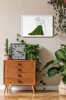 Moss wall art Dancing couple