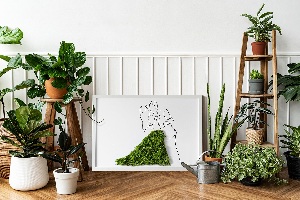 Moss wall art Dancing couple