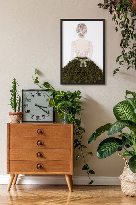Moss wall art Ballerina
