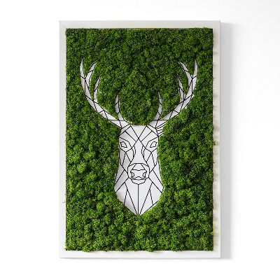 Moss picture Geometric deer
