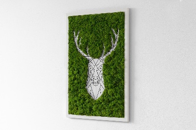 Moss picture Geometric deer