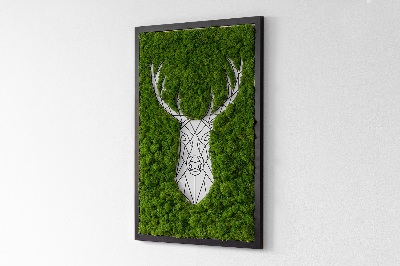 Moss picture Geometric deer