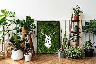 Moss picture Geometric deer