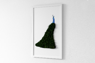 Moss picture Peacock