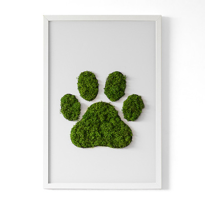 Moss picture Paw print