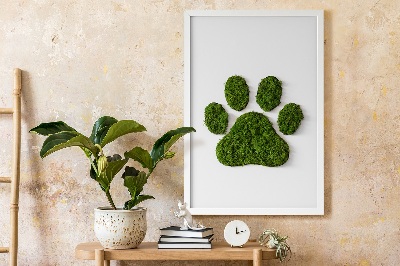Moss picture Paw print