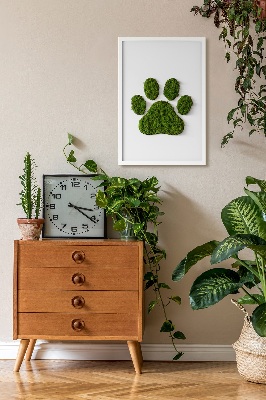 Moss picture Paw print