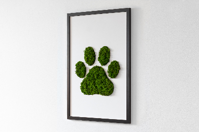 Moss picture Paw print