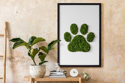 Moss picture Paw print
