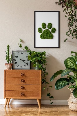 Moss picture Paw print