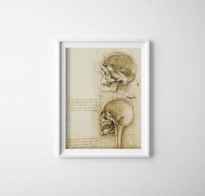 Canvas poster Da Vinci Vintage