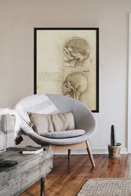 Canvas poster Da Vinci Vintage