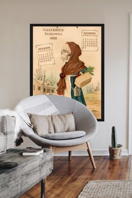 Vintage poster art Antikamnia Medical Calendar