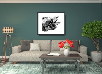 Wall art Anatomical Prints Tongue Mouth