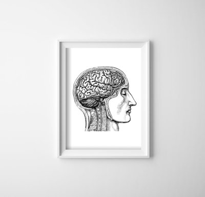 Vintage poster Brain