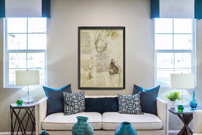 Wall art Da Vinci Print The Male And Female Reproductive Systems