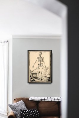 Vintage poster John Fotherby Skeleton