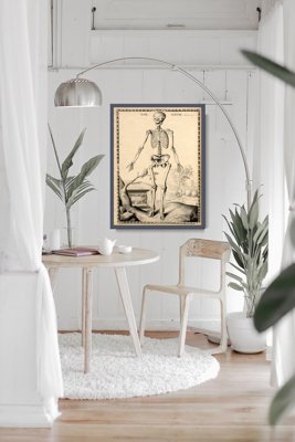 Vintage poster John Fotherby Skeleton