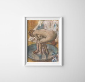 Poster Woman Bathin Edgar Degas