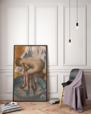 Poster Woman Bathin Edgar Degas