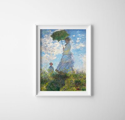 Vintage poster art Madame Monet and Her Son Claude Monet