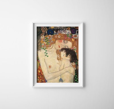 Wall art Mother and Child Gustav Klimt